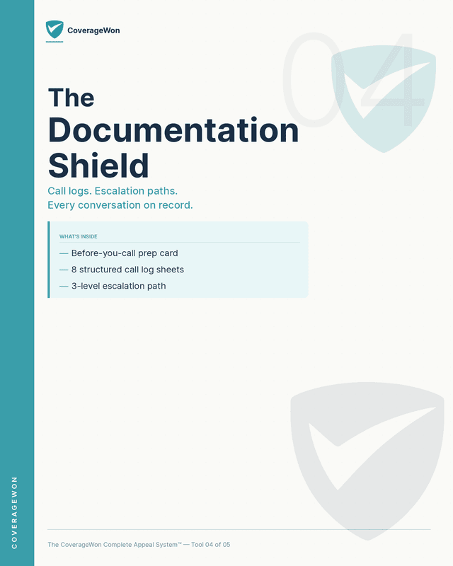 The Documentation Shield cover — CoverageWon Tool 04 of 05